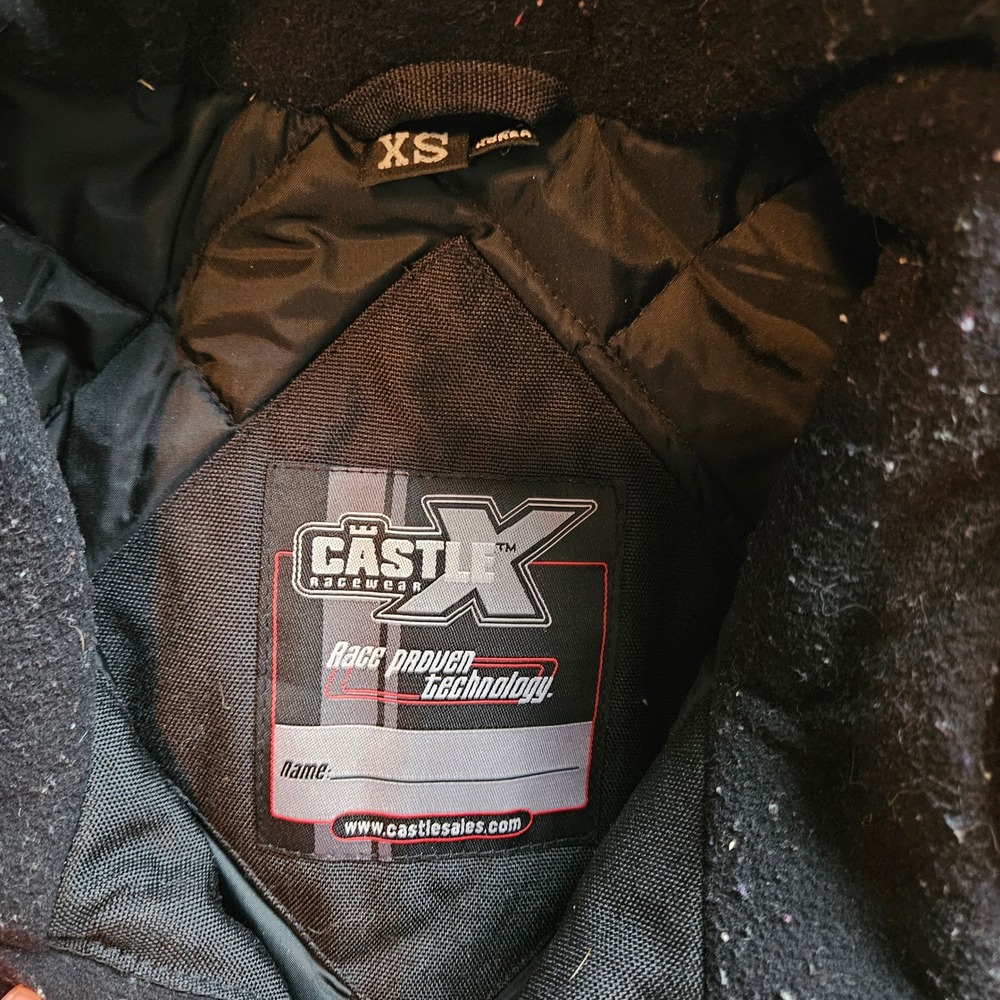 Castle X Racewear Snowmobile Method Jacket Mens‎ XS Blue Black Reflective Hitena - Picture 3 of 11